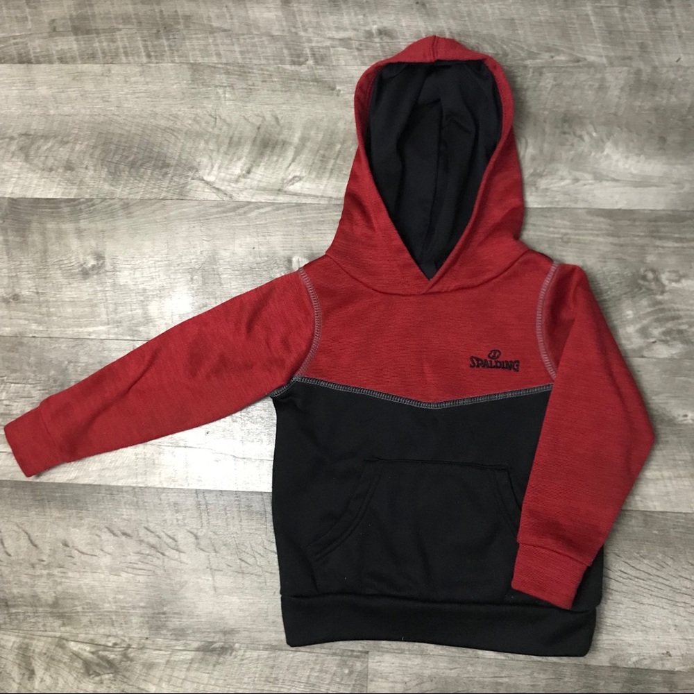 Boys Red & Black Hoodie